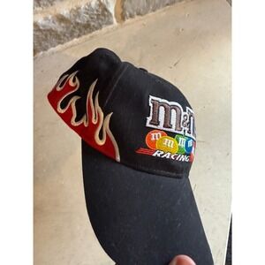 M&M Racing Hat Black‎ Flames Nascar Winners Circle Cap